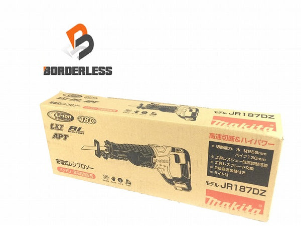 ☆未使用品☆ makita マキタ 18V 充電式レシプロソー JR187DZ 本体+パーツ 青/ブルー セーバーソー/セーバソー/電動のこぎり - 1