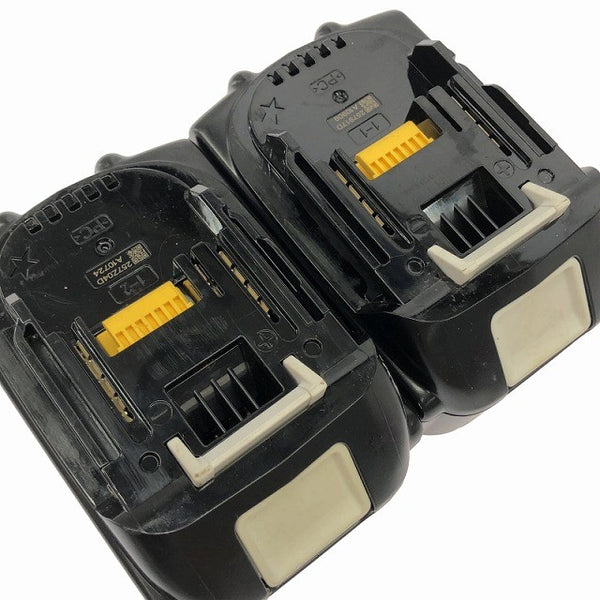 ☆中古美品2点☆makita マキタ 18V 6.0Ah 純正 リチウムイオンバッテリー BL1860B 残量表示付 リチウムイオン電池 蓄電池 充電池136882 - 9