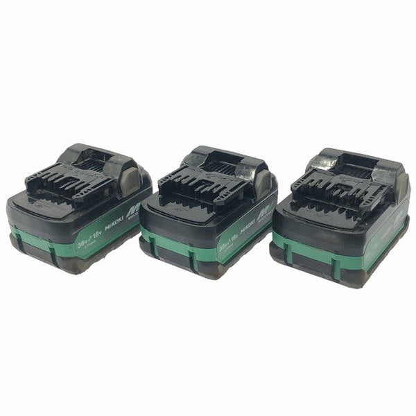 ☆中古品3個セット☆HiKOKI ハイコーキ 36V 2.5Ah 純正 マルチボルトバッテリー BSL36A18 リチウムイオンバッテリー 蓄電池117130 - 3
