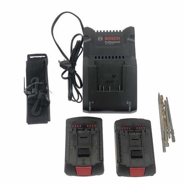 ☆比較的綺麗☆BOSCH ボッシュ 18V コードレスインパクトドライバー/レンチ GDX18V-200C バッテリ2個(5.0Ah 2.0Ah) 充電器 ケース付135765 - 9
