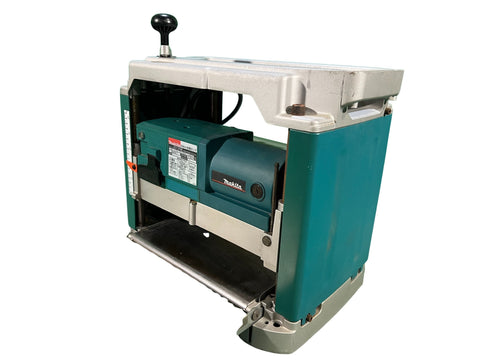 ☆中古品☆makita マキタ 100V 304mm 自動カンナ 2012NB 定盤固定式 替刃式 自動かんな盤 プレーナー 研磨機 大工道具128273 - 0