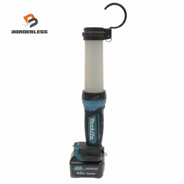 ☆中古品☆makita マキタ 10.8V 充電式LEDワークライト ML104 バッテリ1個(4.0Ah)付 コードレス 投光器 作業灯 作業ライト136859 - 1