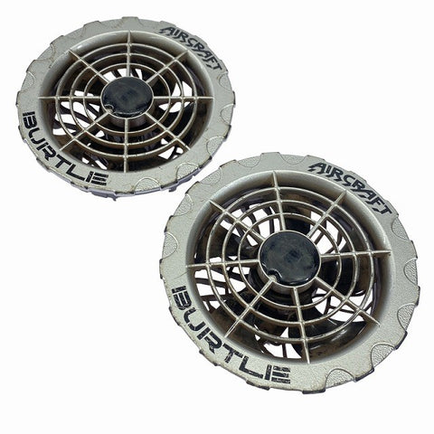 ☆中古品☆BURTLE バートル 空調作業服用バッテリー AC08-22V ファンユニット AC370/371 充電ケーブルセット 暑さ対策114819 - 0