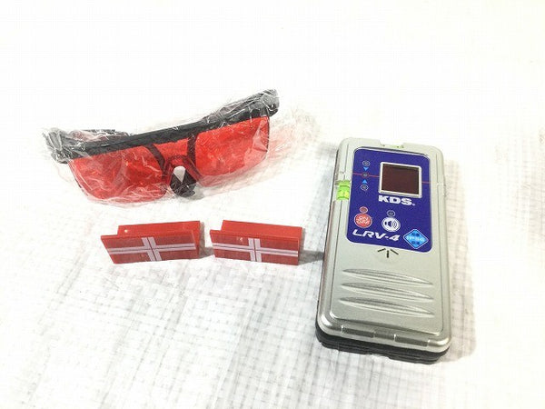 ☆中古品☆ KDS ムラテック レーザー墨出し器 DSL-92 電子正準 高輝度 フルライン 受光器 LRV-4 ケース付 ゴーグル付117828 - 10