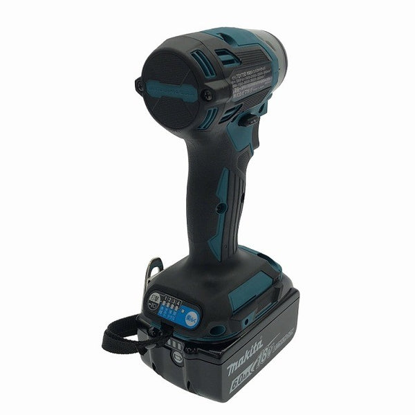 ☆極美品☆makita マキタ 18V 充電式インパクトドライバ TD173DRGX 青/ブルー バッテリー2個(18V 6.0Ah)充電器 ケース付 コメ有120626 - 6