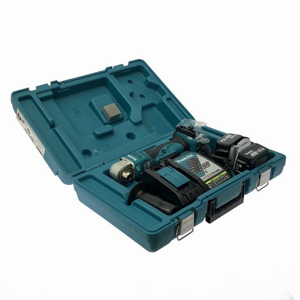 ☆中古美品☆makita マキタ 14.4V 充電式アングルドリル DA340D バッテリ2個(3.0Ah) 充電器 ケース付 コードレス コーナードリル130992 - 2