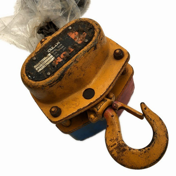 ☆中古品2個セット☆KITO キトー チェーンブロック M3形 CB010 荷重1.0ton/1ton 揚程2.5m 手動式 チェンブロック 吊り具 荷揚げ136500 - 3