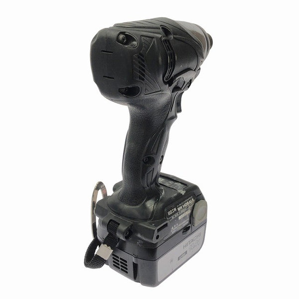 ☆比較的綺麗☆HITACHI 日立工機 14.4V コードレスインパクトドライバー WH14DBAL2(2LSCK)(B) 黒 バッテリ2個(3.0Ah) 充電器 ケース129461 - 6