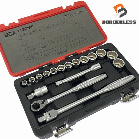 ☆極美品☆ TONE トネ ソケットレンチセット工具17点 4130MP - 0