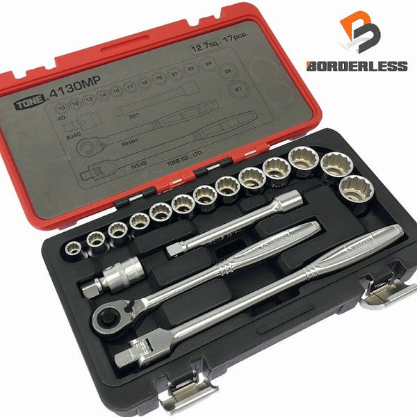☆極美品☆ TONE トネ ソケットレンチセット工具17点 4130MP - 2