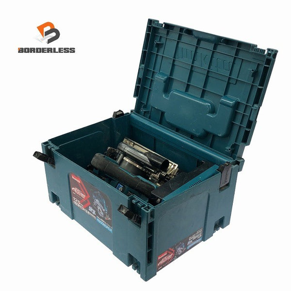 ☆中古品☆makita マキタ 40Vmax 125mm 充電式マルノコ HS008G 青 充電器 ケース付 コードレス 丸のこ 丸ノコ 丸鋸 木工用 切断機130489 - 1