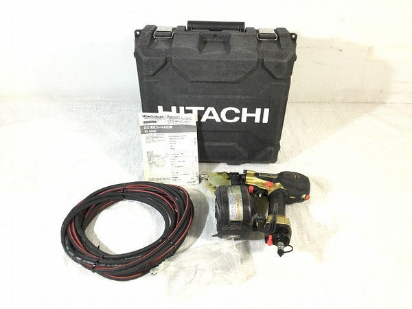 ☆中古品☆HITACHI 日立工機 50mm 高圧ロール釘打機 NV50HR(S) パワー切替機構付き エア工具 エアツール 大工道具 釘打ち機118576 - 3