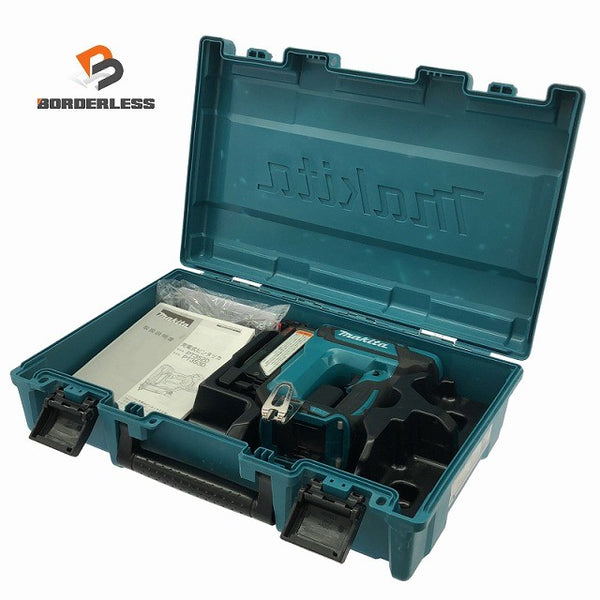 ☆中古品☆makita マキタ 18V 35mm 充電式ピンタッカ PT353D 本体+ケース コードレス ピンネイラ ピン釘打機 電動工具136228 - 1