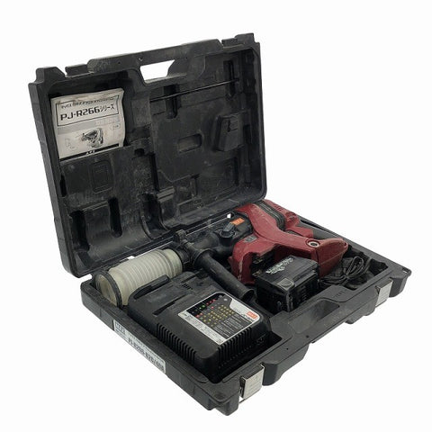 ☆中古品☆MAX マックス 25.2V 充電式ブラシレスハンマドリル PJ-R266 バッテリ 充電器 ケース付 コードレス ハンマードリル118686 - 0