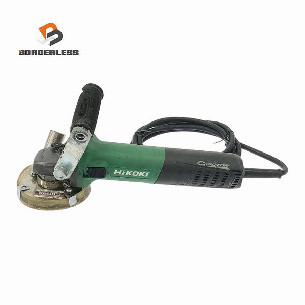 ☆中古品☆ HIKOKI ハイコーキ 100mm 電子ディスクグラインダ G10YE2 紅蓮 集じんカバー付き 電動工具 研磨 研削117741 - 1
