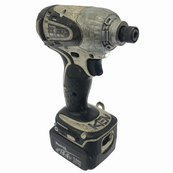 ☆中古品☆makita マキタ 14.4V 充電式インパクトドライバー TD131D バッテリ1個(14V 3.0Ah)充電器付き コードレス 締め付け120306 - 3