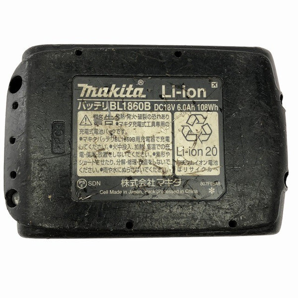 ☆中古品☆makita マキタ 18V 6.0Ah 純正 リチウムイオンバッテリー BL1860B 残量表示付 リチウムイオン電池 蓄電池 充電池136821 - 10