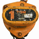☆中古品2個セット☆KITO キトー チェーンブロック M3形 CB010 荷重1.0ton/1ton 揚程2.5m 手動式 チェンブロック 吊り具 荷揚げ機136343 - 7