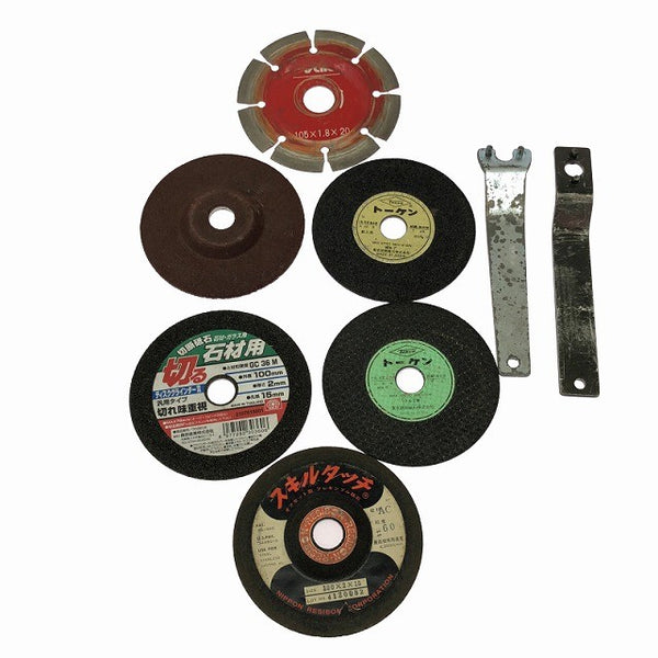 ☆中古品2点☆RYOBI リョービ スーパーグラインダ G-101 LIFELEX ライフレックス 電気のこぎり KN-10DN 研磨 切断 DIY おまけ付♪126324 - 9