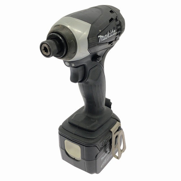 ☆比較的綺麗☆makita マキタ 14.4V 充電式インパクトドライバ TD134DMX2B バッテリ2個(14.4V4.0Ah) 充電器付 締付け 電動工具134911 - 4