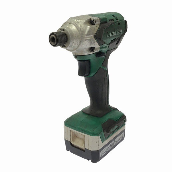 ☆中古品☆makita マキタ 14.4V 充電式インパクトドライバ M697D バッテリー2個(14.4V 1.5Ah) 充電器付き125685 - 2