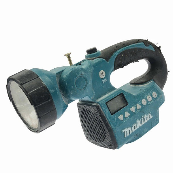 ☆中古品2点セット☆makita マキタ 100V 125mm 防じんマルノコ 5205FX 14.4V/18V 充電式ライト付ラジオ MR050D 防塵マルノコ127651 - 7