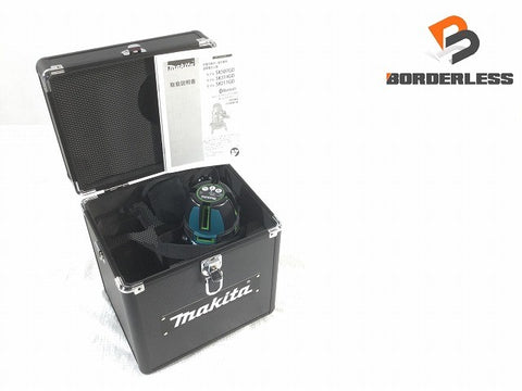 ☆未使用品☆makita マキタ 10.8V 充電式屋内・屋外兼用墨出し器 SK507GDN 本体+受光器(LDG-6)パーツ+ケース レーザー墨出し器130249 - 0