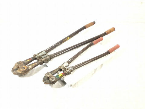 ☆中古品2点セット☆MCC ボルトクリッパー 600mm/900mm 手動式 番線カッター ボルトカッター 切断機 鉄線 手工具 ハンドツール132558 - 0