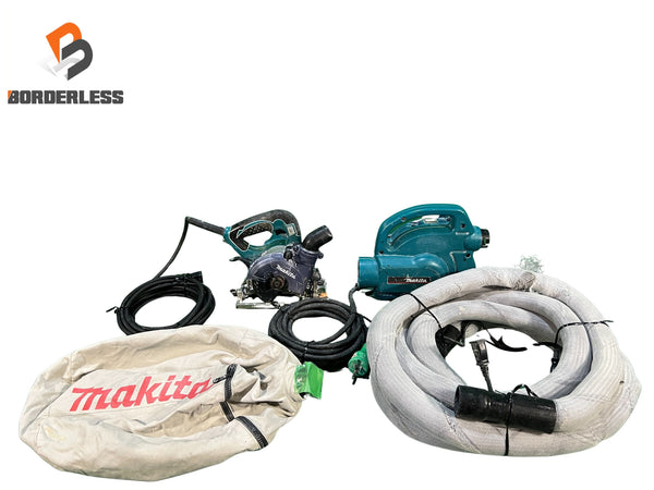 ☆中古品☆makita マキタ 集じんマルノコ KS4000FX 小形集じん機 450 メッシュホース 集じんバッグ付き 電動工具128279 - 1