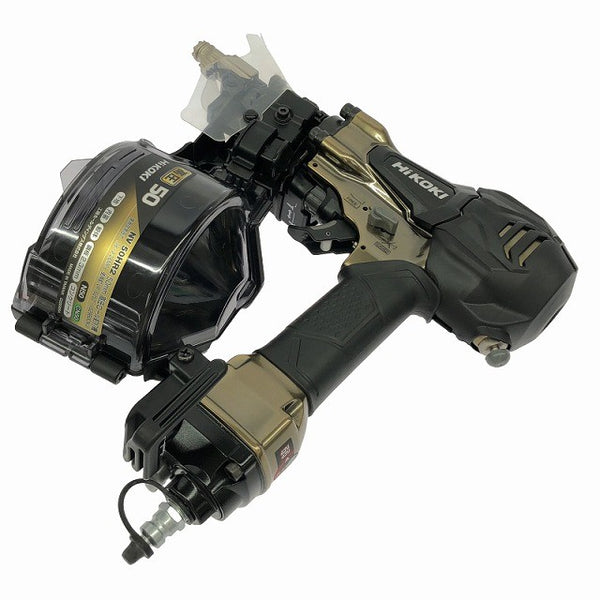 ☆未使用品☆ HiKOKI ハイコーキ 50mm 高圧 ロール釘打機 NV50HR2(S) ケース付き ハイゴールド134533 - 7