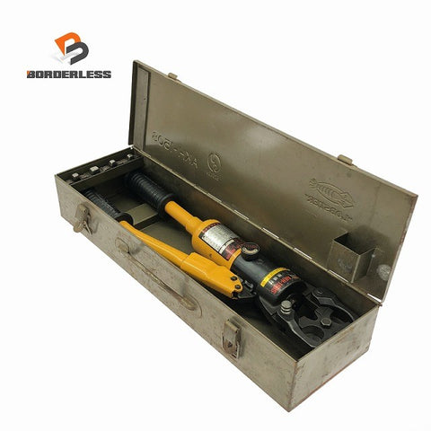 ☆中古品☆LOBSTER ロブスター 手動油圧式 圧着工具 AKH-150S 本体+ダイス4個+ケース付 手動式 圧着機 ロブテックス エビ133773