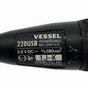 ☆中古比較的綺麗☆VESSEL ベッセル 電ドラボールプラス 220USB ビット5本＋充電ケーブル付 充電式 電動ドライバー 手回し 手動131609 - 8