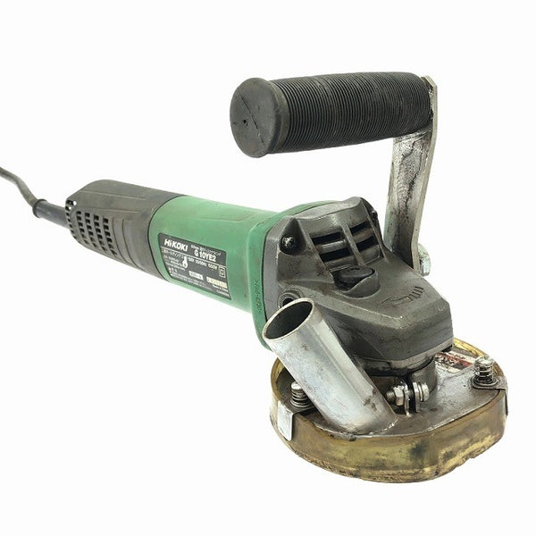 ☆中古品☆ HIKOKI ハイコーキ 100mm 電子ディスクグラインダ G10YE2 紅蓮 集じんカバー付き 電動工具 研磨 研削117740 - 3