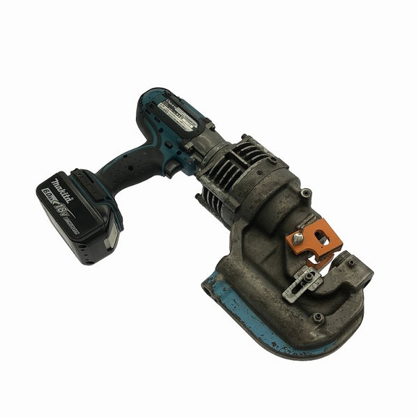 ☆中古品☆ OGURA オグラ 18V コードレス油圧式パンチャー N209WDS 青/ブルー バッテリー1個(6.0Ah)+パーツ+ケース 切断 鉄工 - 5