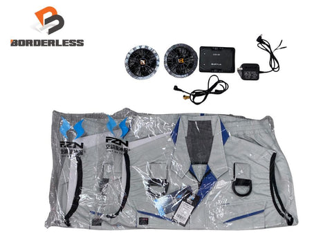 ☆中古品☆バートル BURTLE 空調服用ファン&バッテリーセット AC10-1／10-2+AC10 30V 充電器 空調作業服おまけ136973