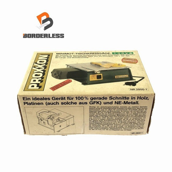 ☆比較的綺麗☆ PROXXON プロクソン 小型丸鋸盤 E2800 電動工具 丸ノコ盤 丸のこ盤 マルノコ盤 - 1