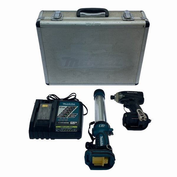 ☆中古品☆makita マキタ 14.4V 充電式インパクトドライバ TD133D ライト ML184 充電器 DC18RC 3点セット110838 - 3