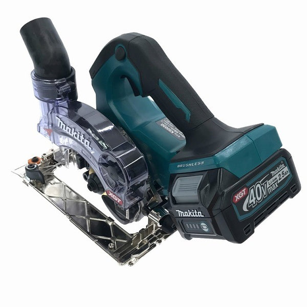 ☆未使用品☆makita マキタ 40Vmax 125mm充電式防じんマルノコ KS003GRDX 青/ブルー バッテリー2個(2.5Ah) 逆勝手仕様134041 - 4