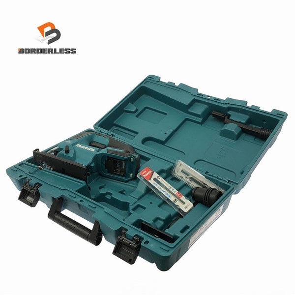 ☆比較的綺麗☆ makita マキタ 18V 充電式ジグソー JV184DZK 替刃10枚付き 青/ブルー 電気のこぎり 電動ノコギリ130017 - 1