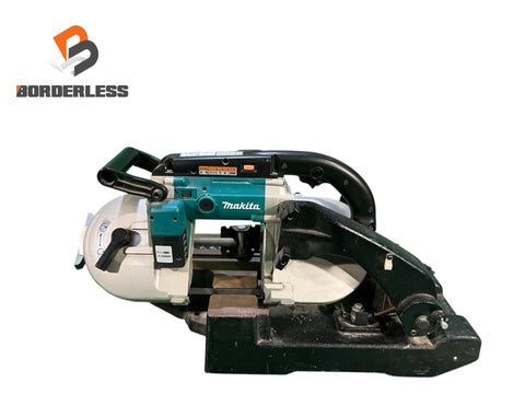 ☆比較的綺麗☆makita マキタ 100V ポータブルバンドソー 2107FW スタンド付 コード式 帯鋸切断機 鉄工用 パイプ切断機133834