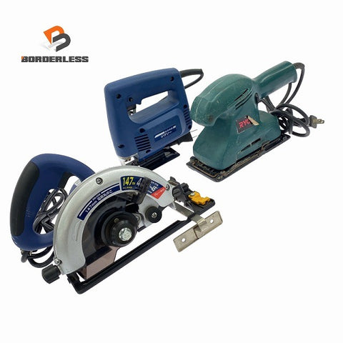 ☆中古品DIYセット☆リョービ マイサンダー MS-350 高儀 ジグソー EJS-04N 165mm 電気丸のこ DM-110 日曜大工129606