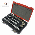 ☆極美品☆ TONE トネ ソケットレンチセット工具17点 4130MP ボルト ナット 締付け ハンドツール ハンド工具 手工具129004 - 1