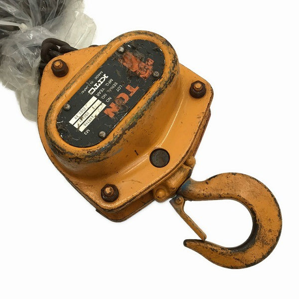 ☆中古品2個セット☆KITO キトー チェーンブロック CB010 M3形 荷重1.0ton/1ton 揚程2.5m 手動式 チェンブロック 吊り具 荷揚げ135818 - 3
