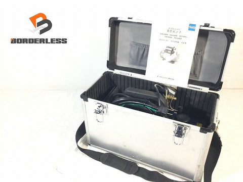 ☆比較的綺麗☆TASCO タスコ 100V オイル逆流防止弁付高性能ツーステージ真空ポンプ 4ポールモーター TA150XA ゲージ ケース付125817