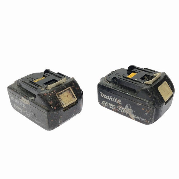 ☆中古品3個セット☆makita マキタ 18V 5.0Ah 純正 リチウムイオンバッテリー2個 BL1850 BL1850B 急速充電器 DC18RF 蓄電池118932 - 3