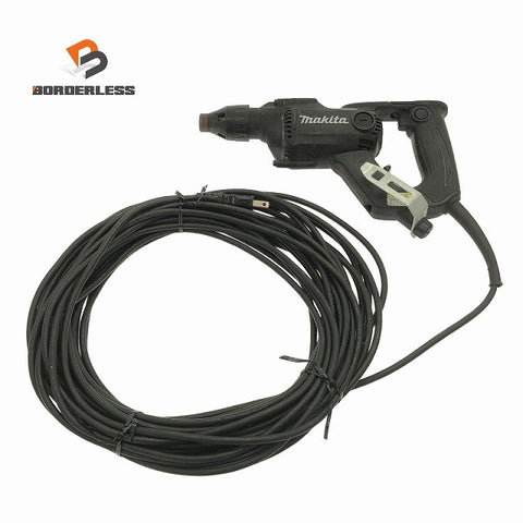 ☆中古品☆makita マキタ 100V スクリュードライバー FS6100 黒 コード式 ボード用ドライバー ボードドライバー119361