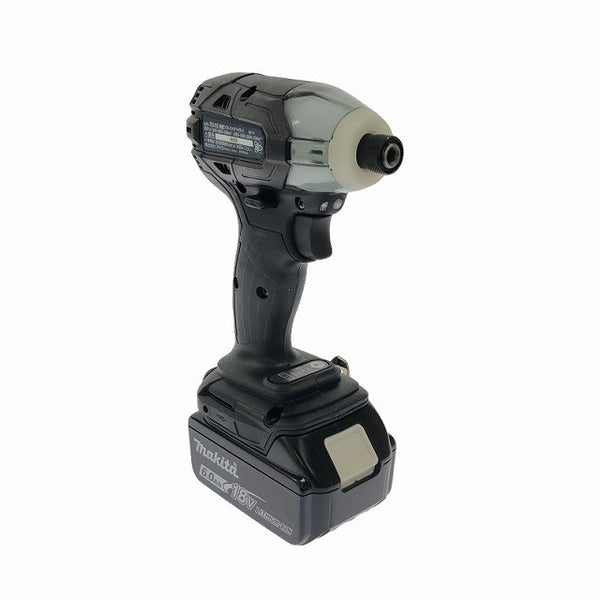 ☆未使用品☆makita マキタ 18V 充電式ソフトインパクトドライバTS141DRGXB 黒/ブラック バッテリー2個(18V 6.0Ah) 充電器 ケース付135181 - 5