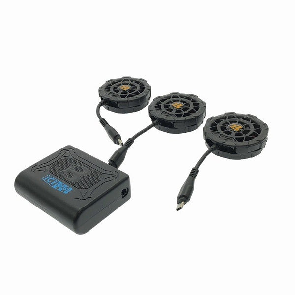 ☆未使用品☆BURTLE バートル アイスクラフト 氷冷ペルチェベスト IC101S Fサイズ フリーサイズ 暑さ対策 バッテリー ファン128186 - 2