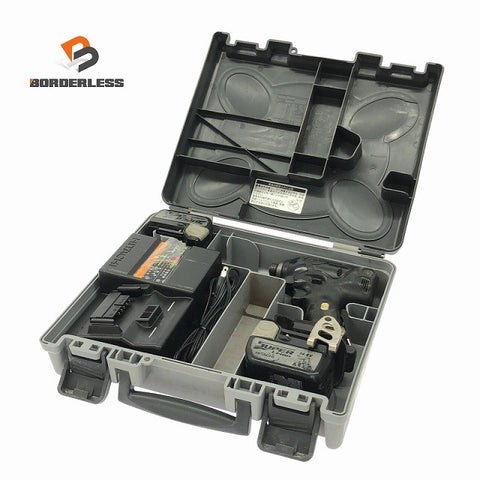 ☆中古品☆ HITACHI 日立工機 14.4V コードレスインパクトドライバー WH14DSL バッテリー2個(3.0Ah)充電器+ケース124383