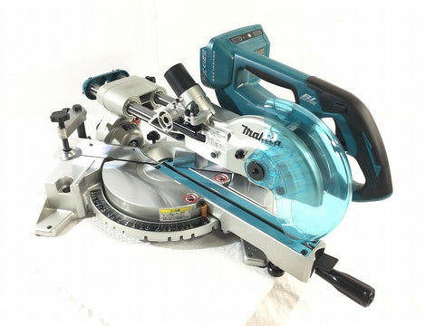 ☆未使用品☆makita マキタ 190mm 18V+18V=36V 充電式スライド丸ノコ LS714DZ 青/ブルー 本体のみ120103 - 0